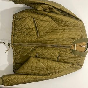 New! Free People  quilted Bomber jacket large